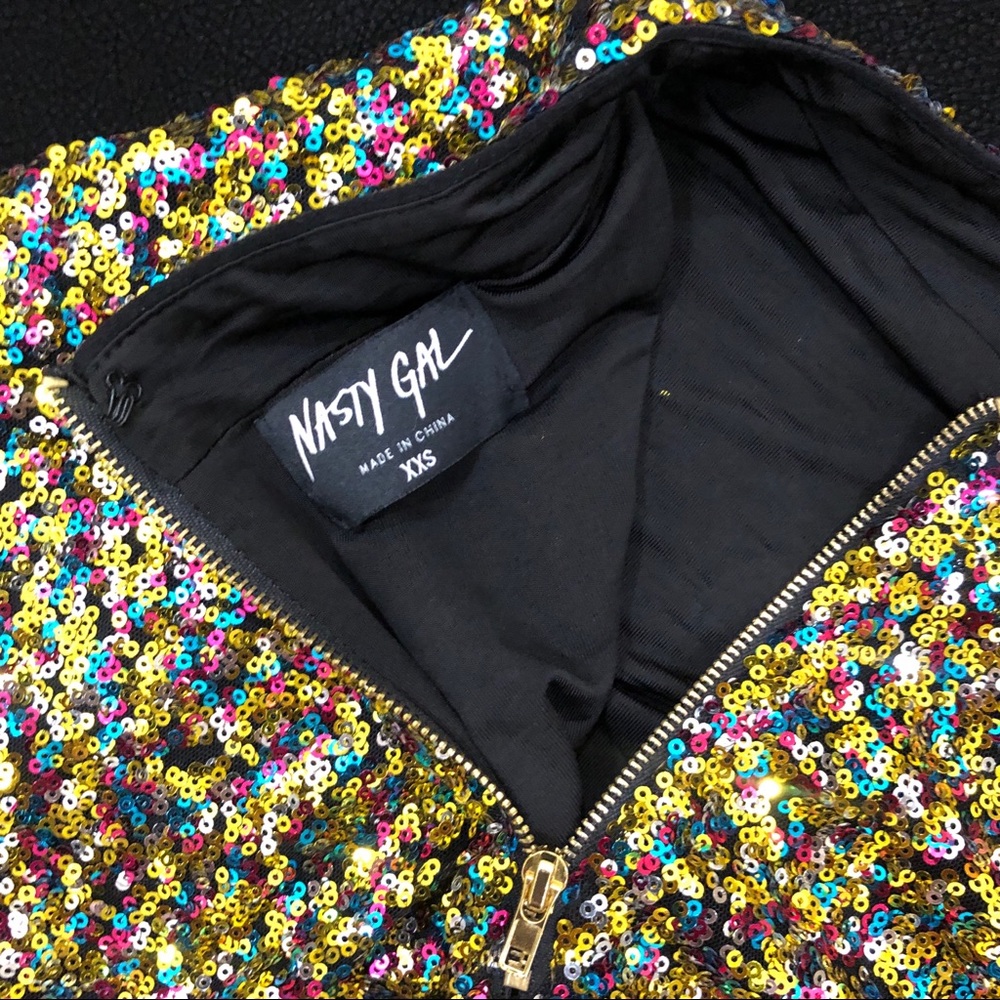 Multi Color Sequin Skirt - Picture 10 of 11